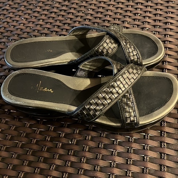 Cole Haan Nike Air black slip on sandals size 8 - Picture 4 of 12